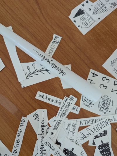 Verschiedene Motive für die Kerzen